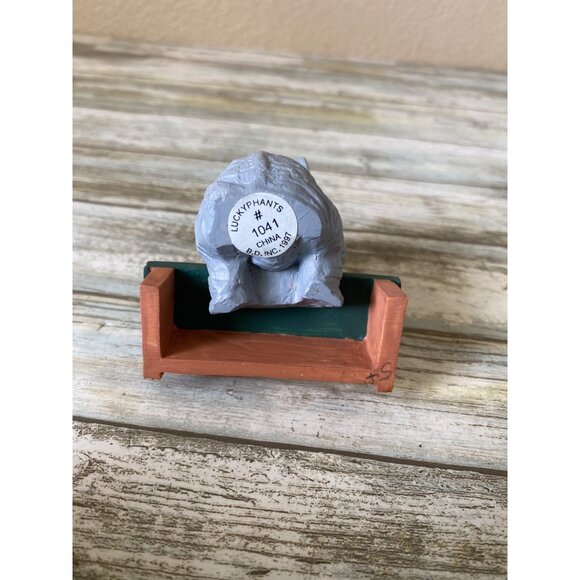 LuckyPhants #1041 Livingston Elephant Playing Cards Figurine Banberry Designs - Picture 12 of 13